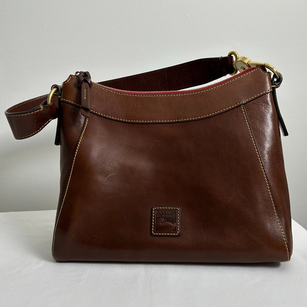 Dooney & Bourke Florentine Large Cassidy Hobo in Chestnut
